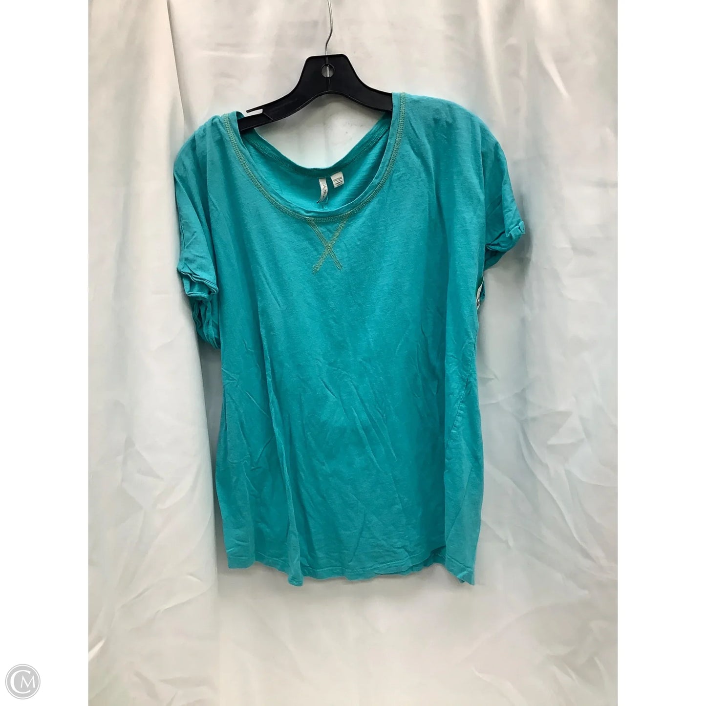 Top Short Sleeve By Cato In Blue, Size: 18