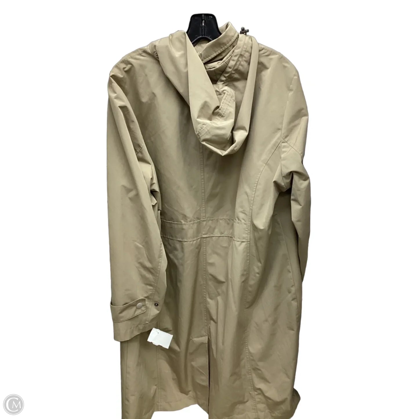 Coat Trench Coat By Lands End In Tan, Size: 1x
