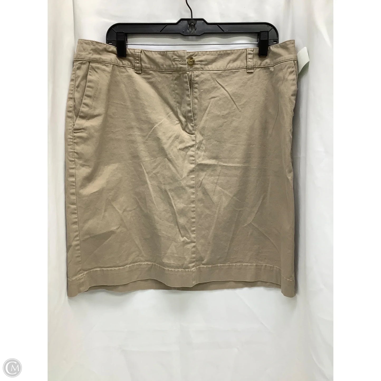 Skirt Midi By Talbots In Tan, Size: 12
