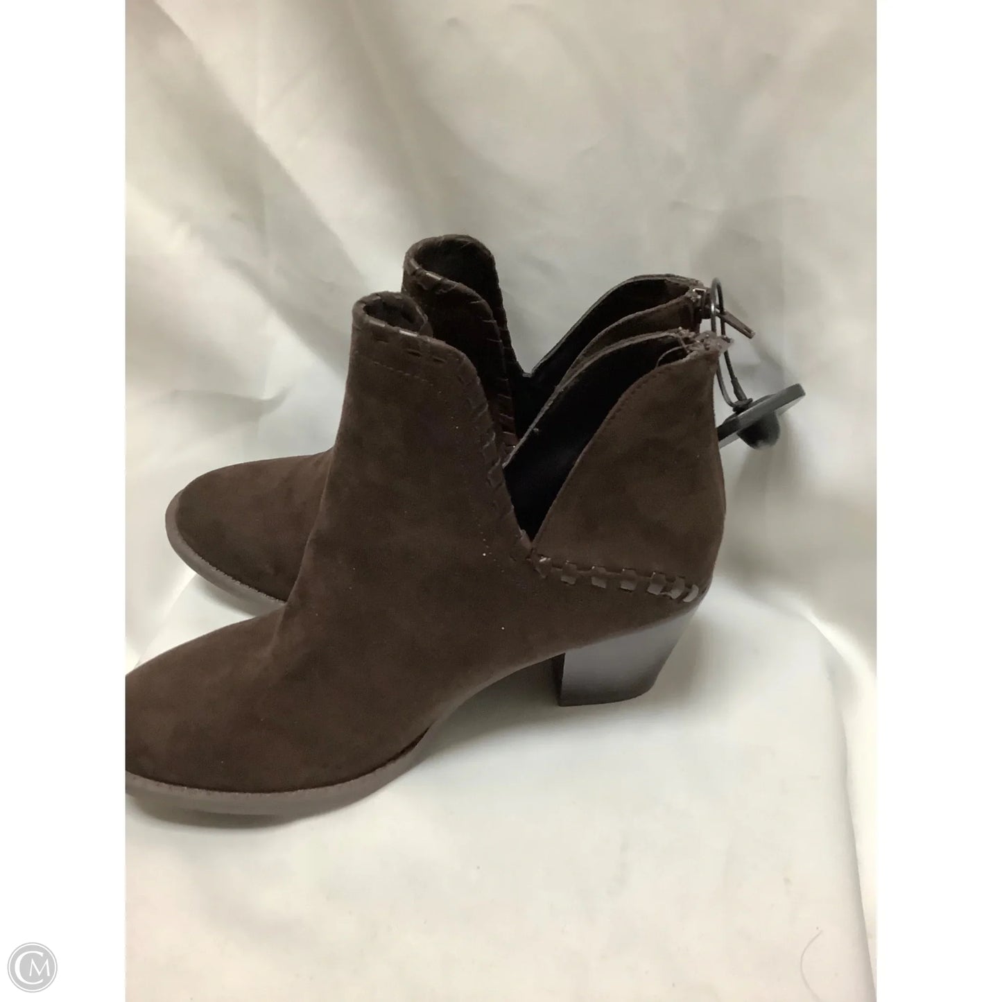 Boots Ankle Heels By Market & Spruce In Brown, Size: 7.5