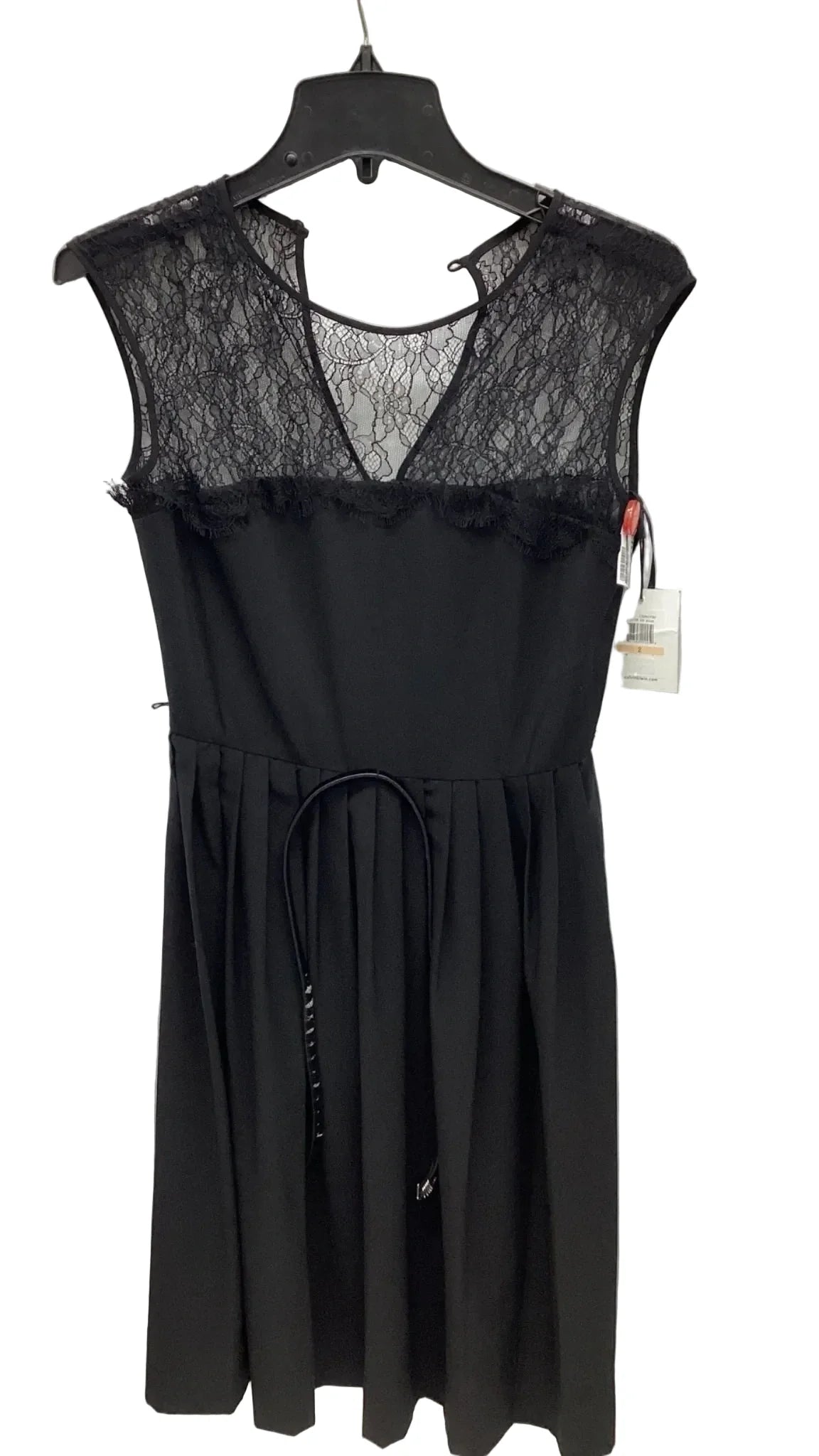 Dress Casual Midi By Calvin Klein In Black, Size: 2