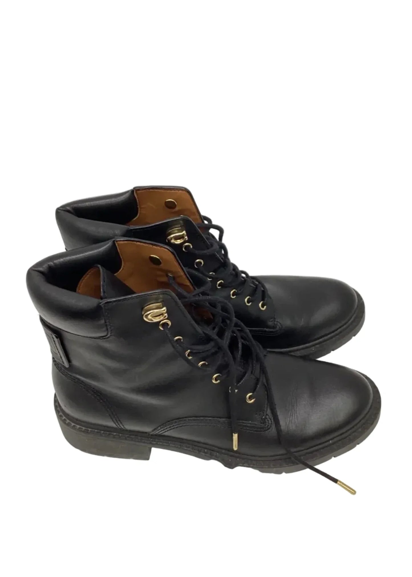 Boots Designer By Coach In Black, Size: 8.5