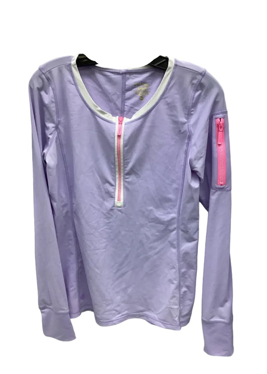 Top Long Sleeve Designer By Lilly Pulitzer In Purple, Size: M
