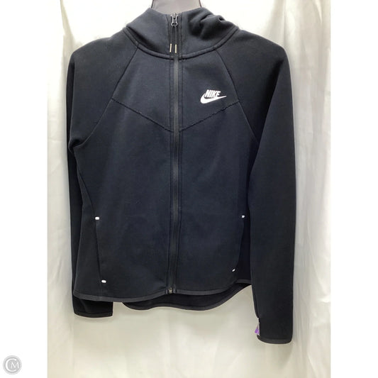 Athletic Jacket By Nike Apparel In Black, Size: S
