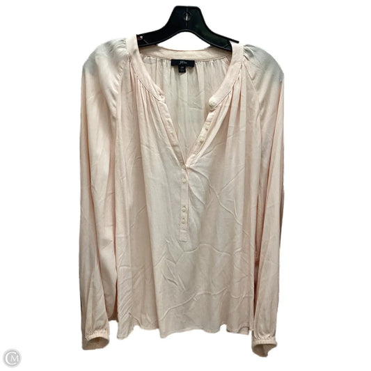 Top Long Sleeve By J. Crew In Pink, Size: 2x