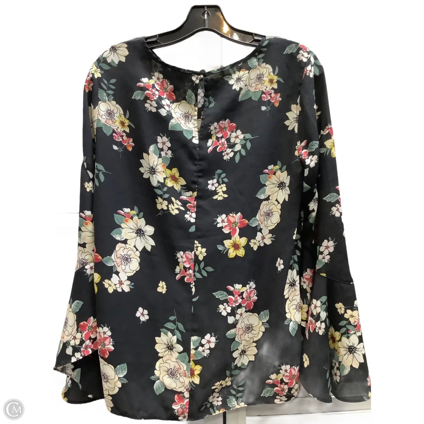 Top Long Sleeve By Vince Camuto In Floral Print, Size: S