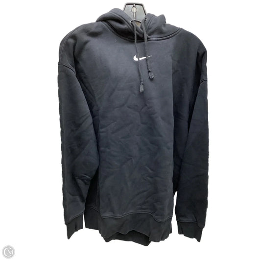 Sweatshirt Hoodie By Nike In Black, Size: M