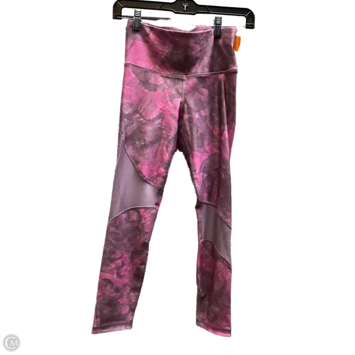 Athletic Leggings By Under Armour In Pink & Purple, Size: S