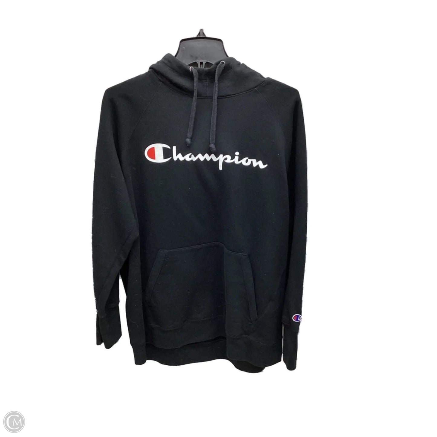 Sweatshirt Hoodie By Champion In Black, Size: Xl