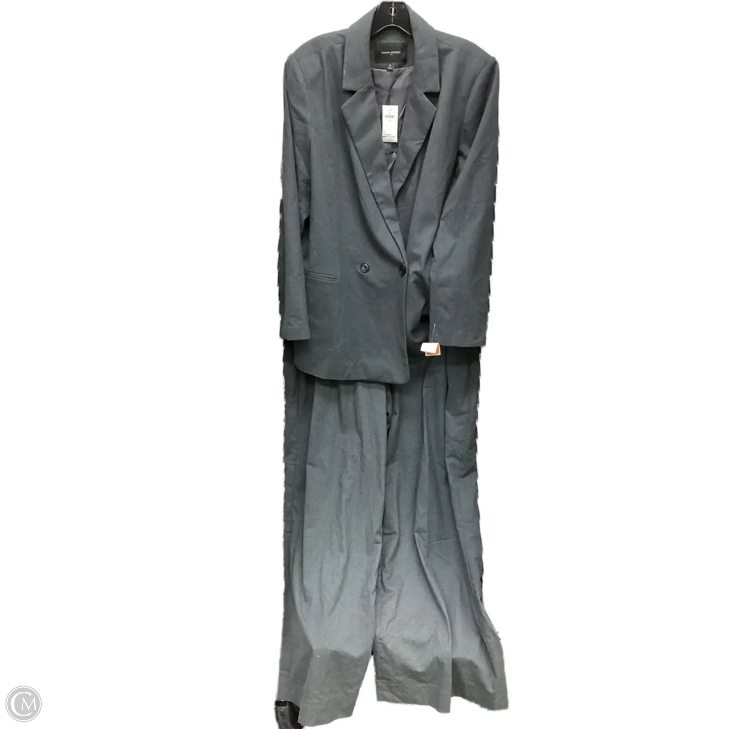 Pants Suit 2pc By Banana Republic In Grey, Size: 18