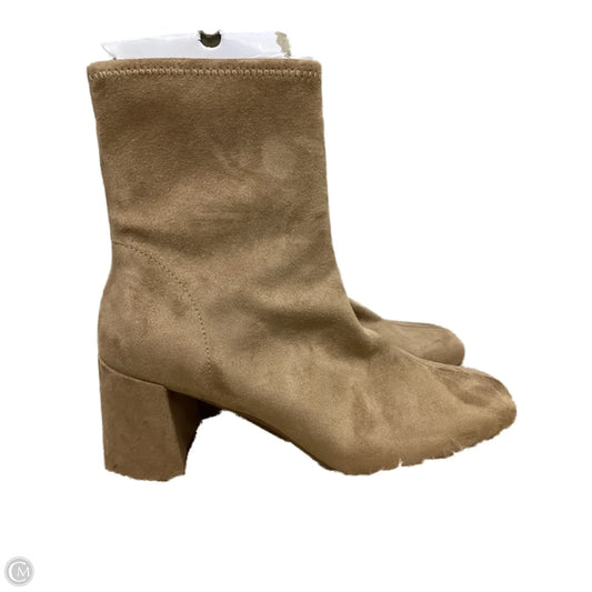 Boots Ankle Heels By A New Day In Brown, Size: 10