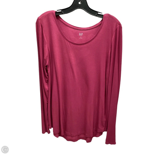 Top Long Sleeve By Gap In Pink, Size: M