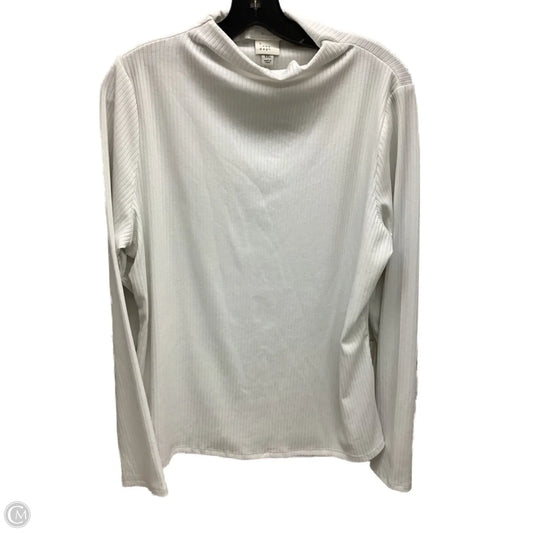 Top Long Sleeve By A New Day In White, Size: Xxl