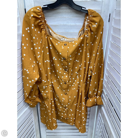 Top Long Sleeve By Clothes Mentor In Polkadot Pattern, Size: Xl
