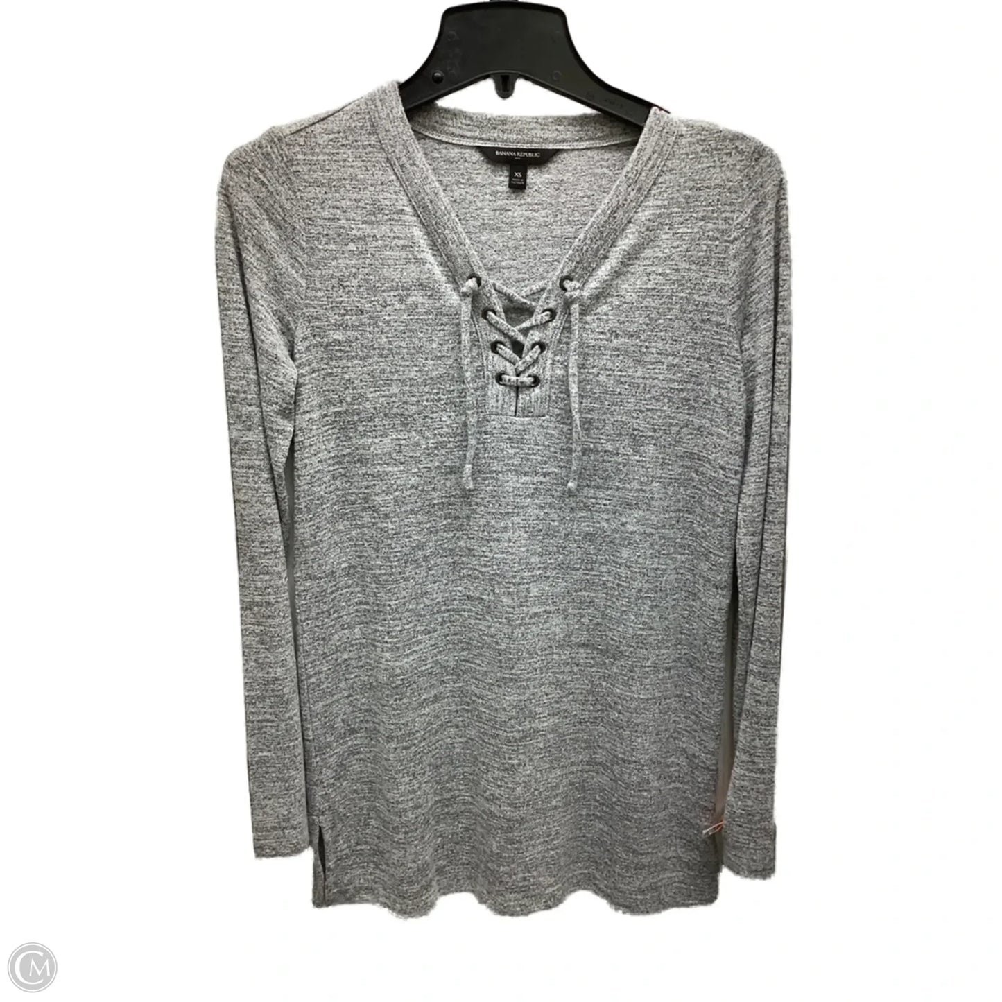 Top Long Sleeve By Banana Republic In Grey, Size: Xs