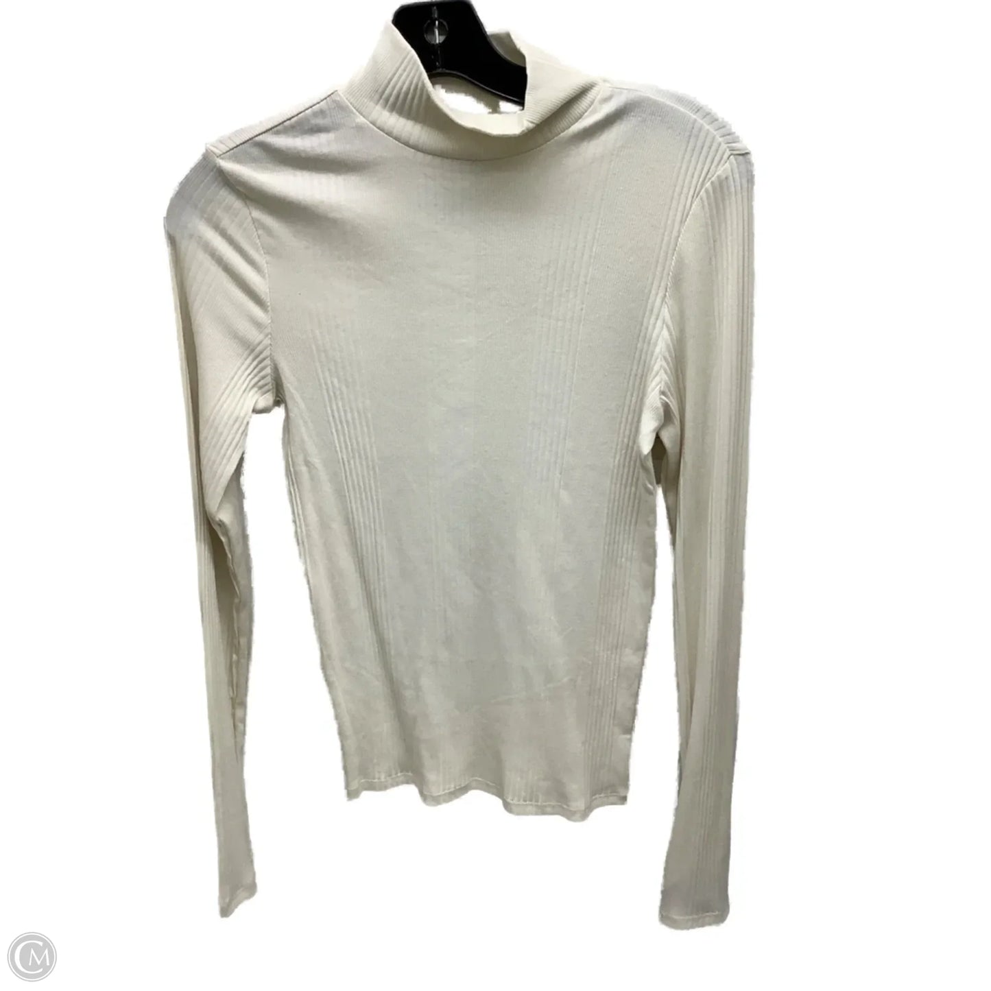 Top Long Sleeve By Pink In Ivory, Size: S
