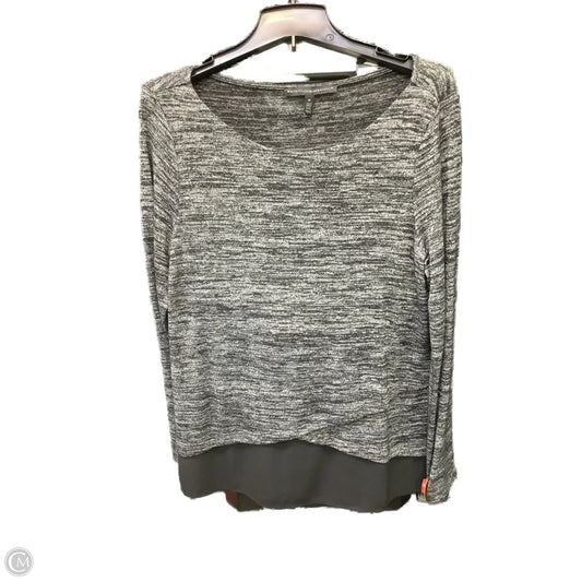 Top Long Sleeve By White House Black Market In Black & White, Size: M