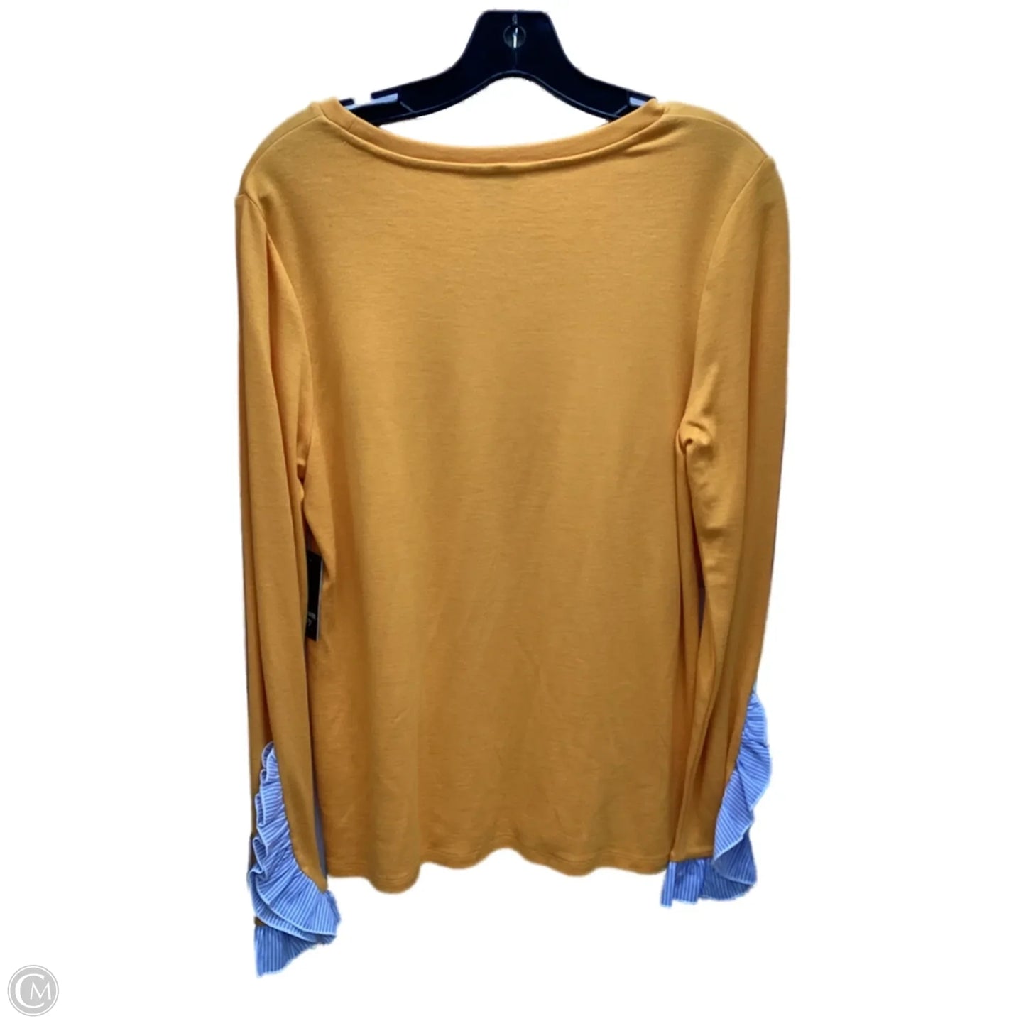 Top Long Sleeve By Crown And Ivy In Orange, Size: M