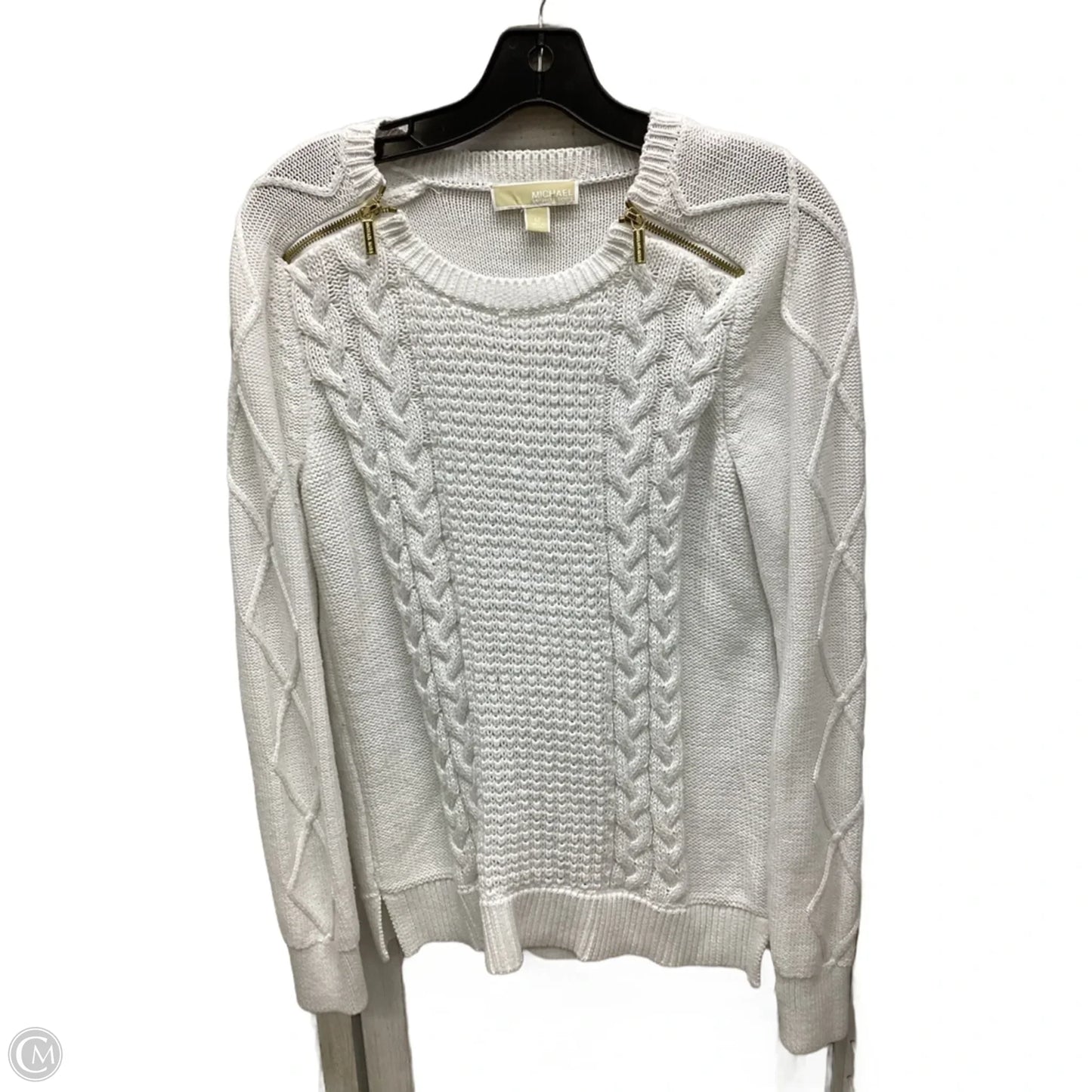 Sweater Designer By Michael Kors In White, Size: M