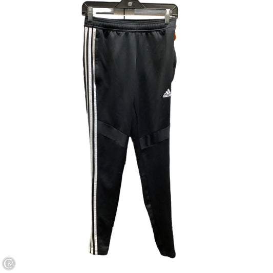 Athletic Pants By Adidas In Black & White, Size: Xs