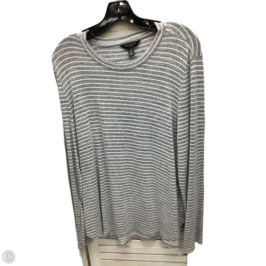Top Long Sleeve By Banana Republic In Striped Pattern, Size: Xl