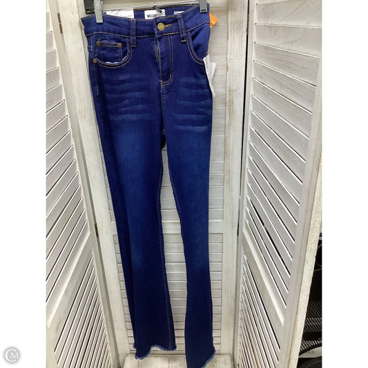Jeans Flared By Clothes Mentor In Blue Denim, Size: 4
