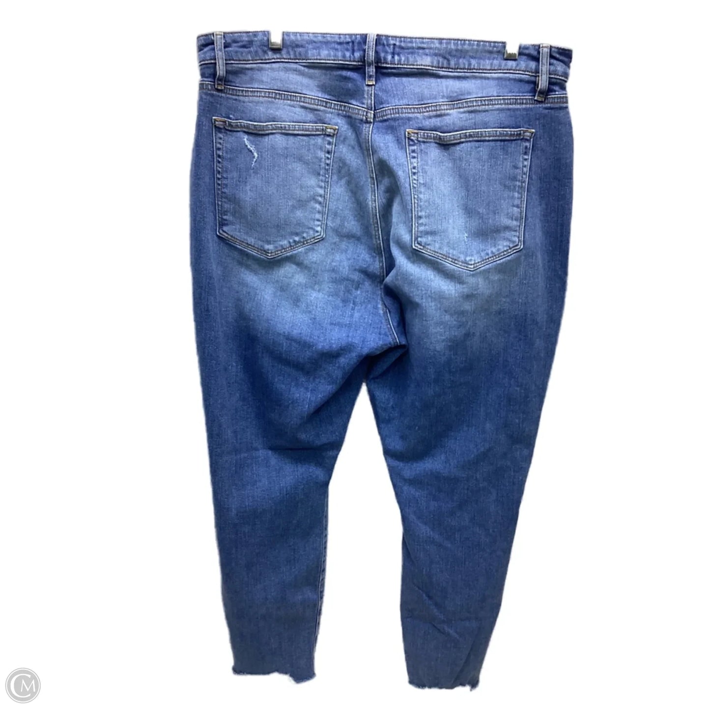 Jeans Boyfriend By Loft In Blue Denim, Size: 14