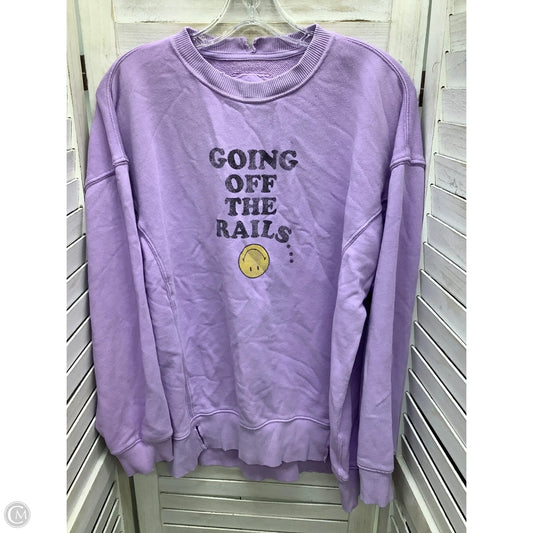 Sweatshirt Crewneck By Aerie In Purple, Size: Xs