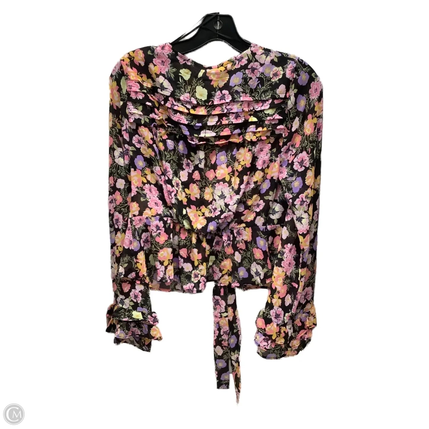 Top Long Sleeve By Free People In Floral Print, Size: Xs
