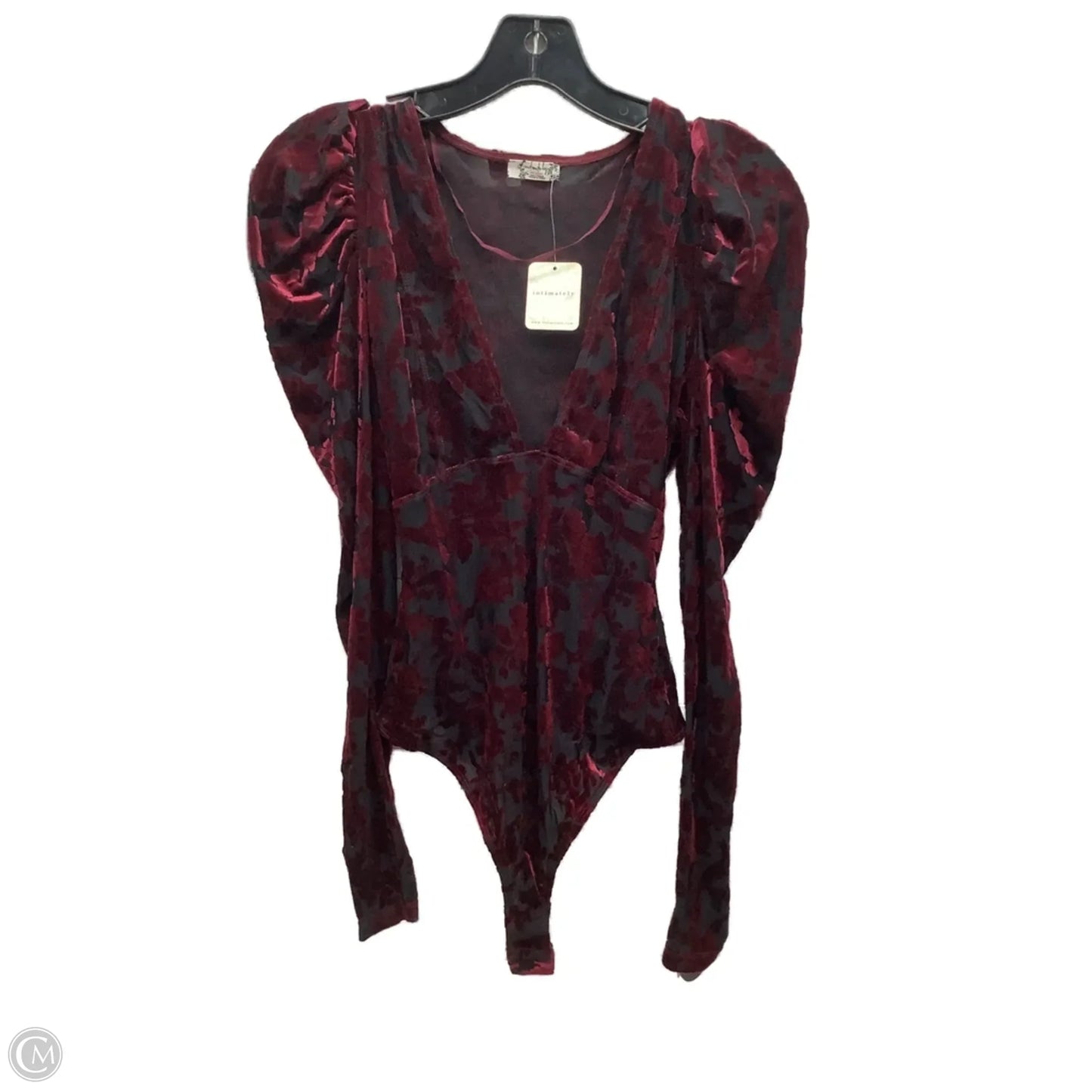 Bodysuit By Free People In Maroon, Size: S