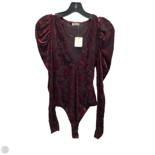 Bodysuit By Free People In Maroon, Size: S