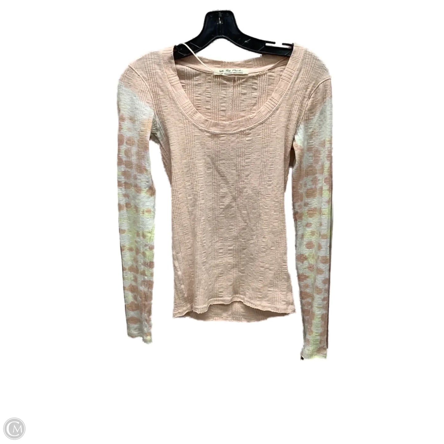 Top Long Sleeve By Free People In Pink, Size: S