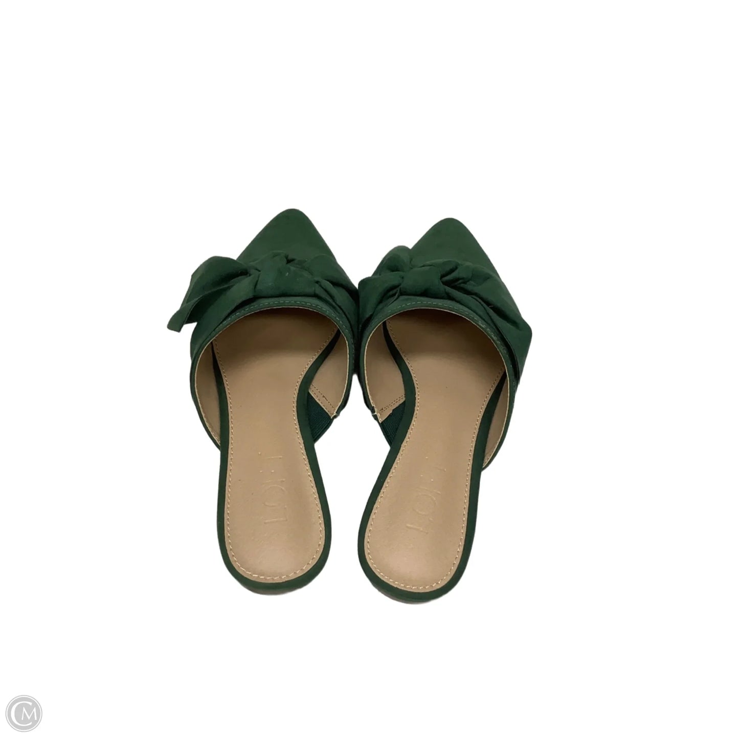 Sandals Flats By Loft In Green, Size: 6