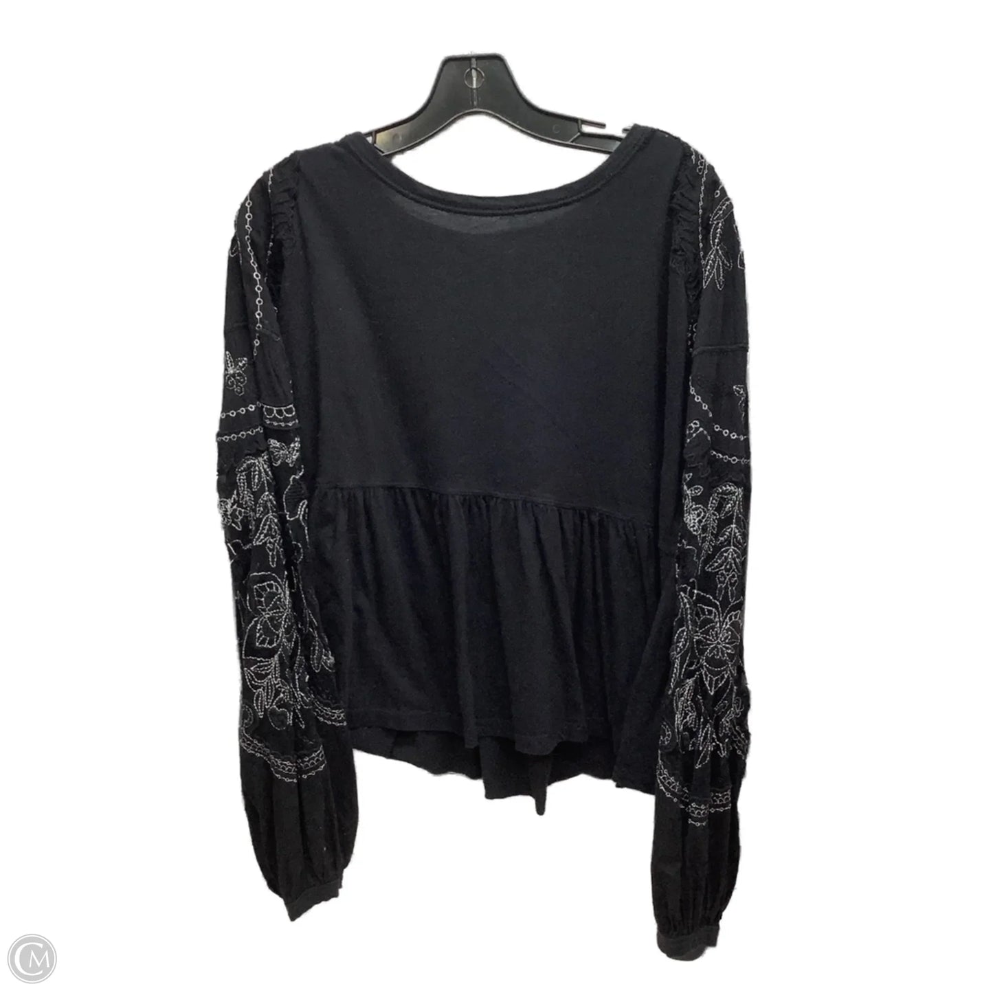 Top Long Sleeve By Free People In Black, Size: Xs