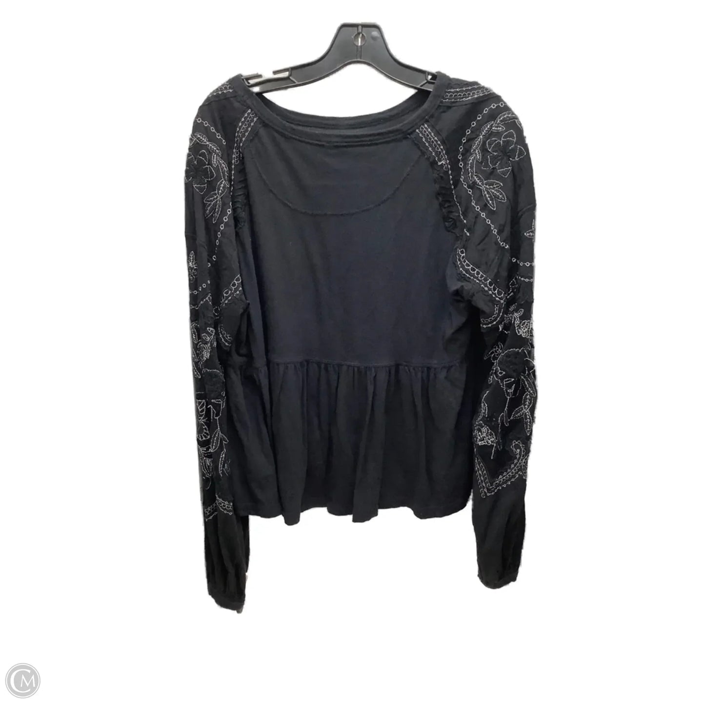 Top Long Sleeve By Free People In Black, Size: Xs