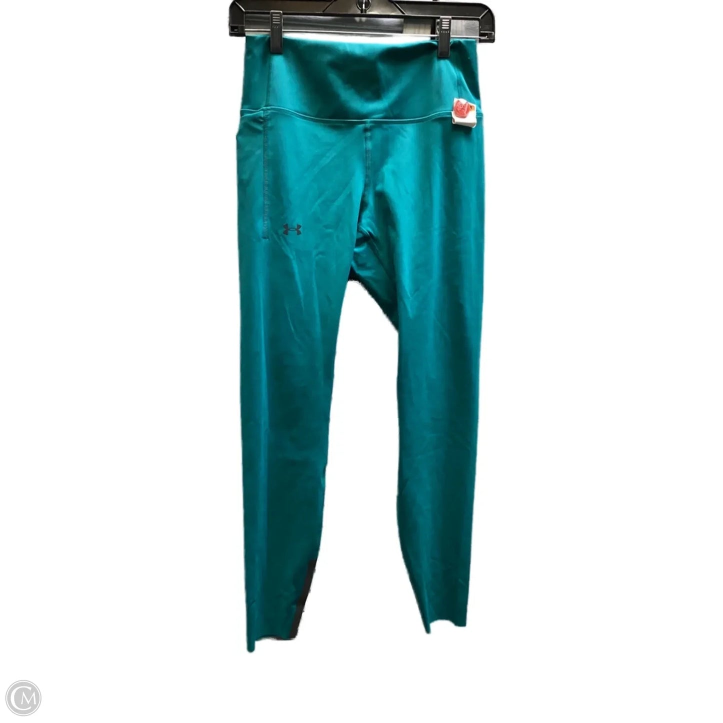 Athletic Leggings By Under Armour In Teal, Size: M
