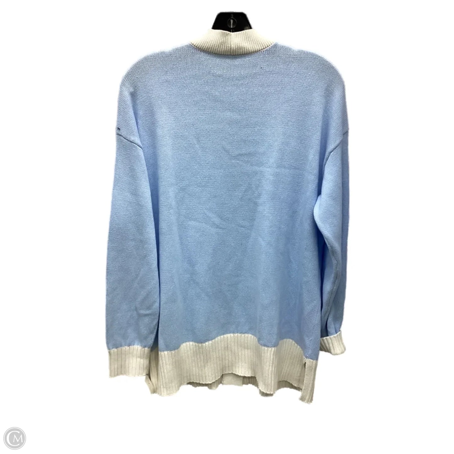 Cardigan By Loft In Blue & White, Size: L