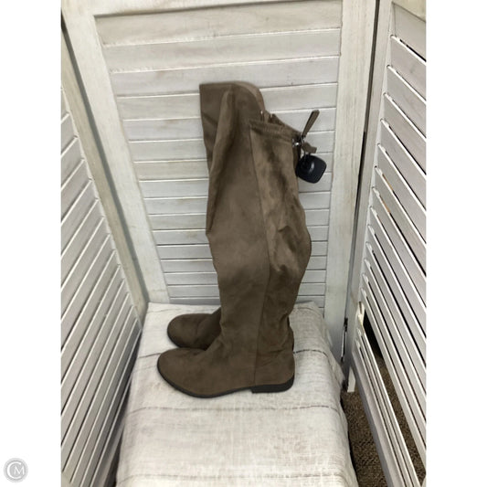 Boots Knee Heels By Style And Company In Brown, Size: 8