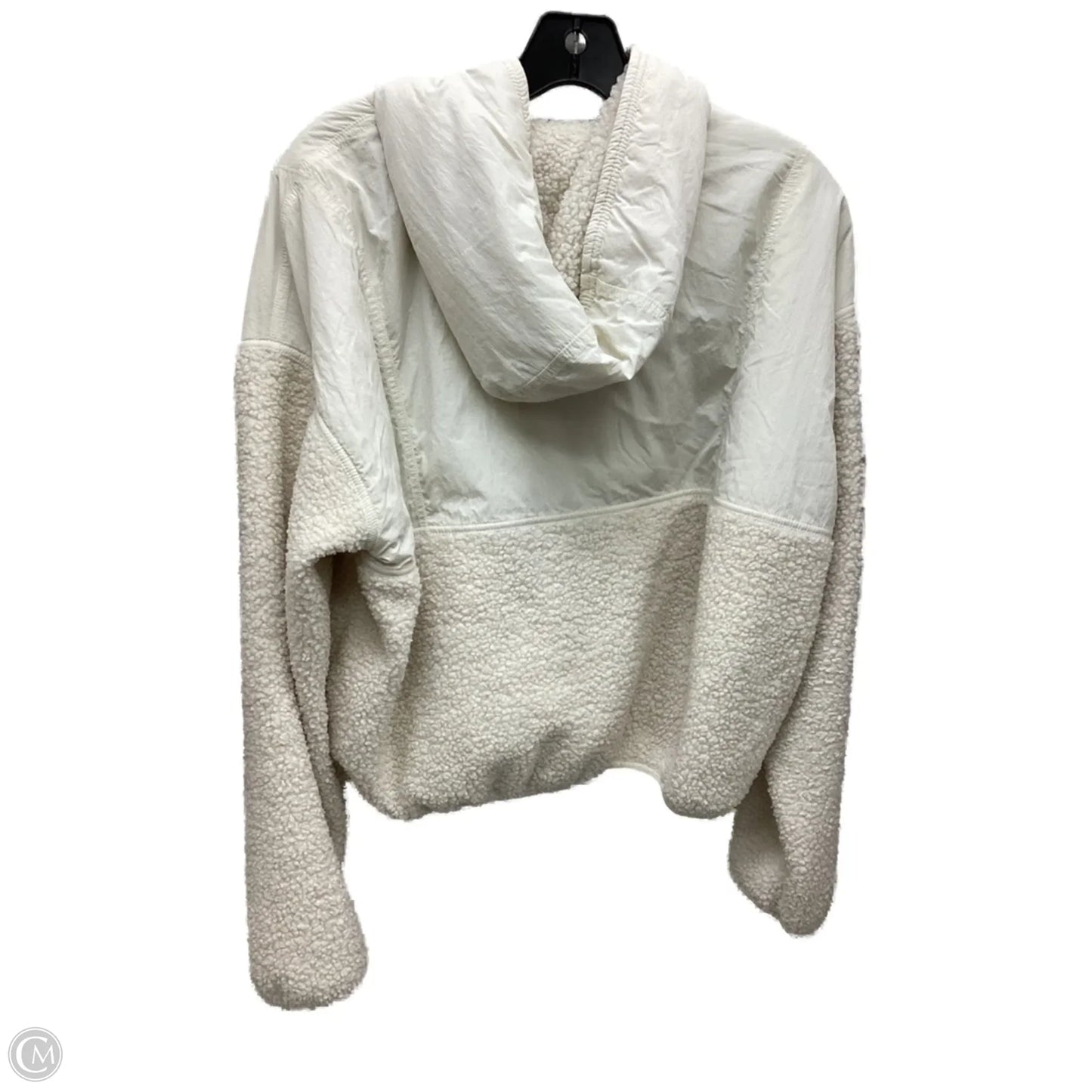 Jacket Fleece By Aerie In Ivory, Size: M