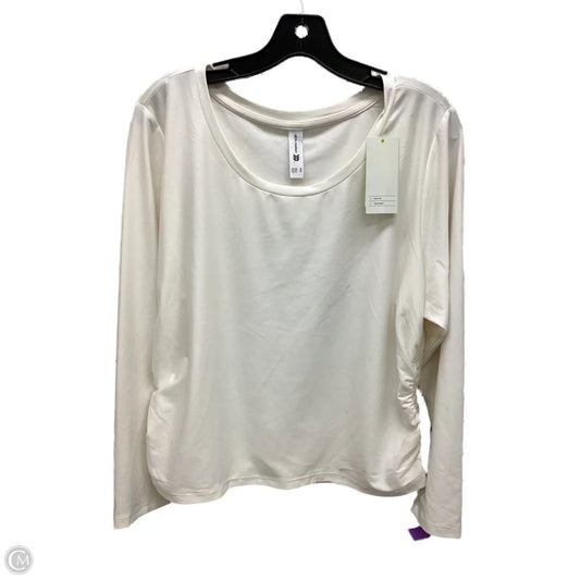 Top Long Sleeve By All In Motion In Ivory, Size: Xxl