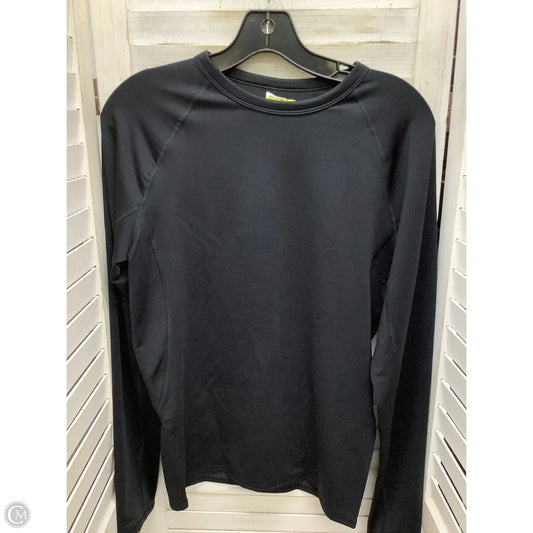 Athletic Top Long Sleeve Crewneck By All In Motion In Black, Size: M