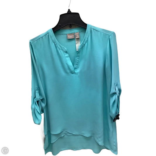 Top Long Sleeve By Chicos In Blue, Size: M