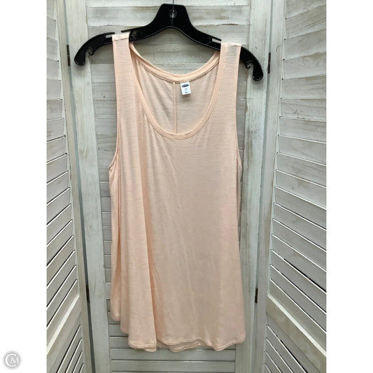 Top Sleeveless By Old Navy In Peach, Size: L