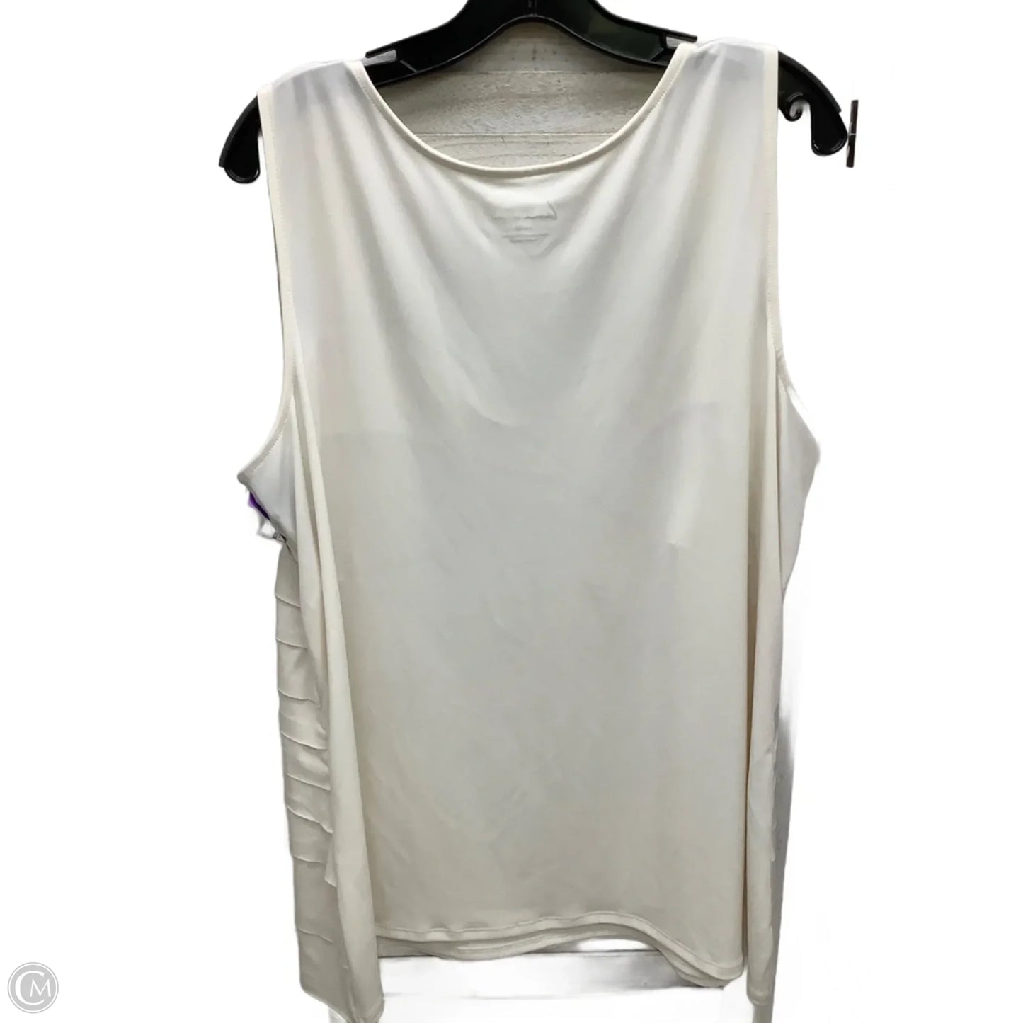 Top Sleeveless By Lane Bryant In Ivory, Size: 18
