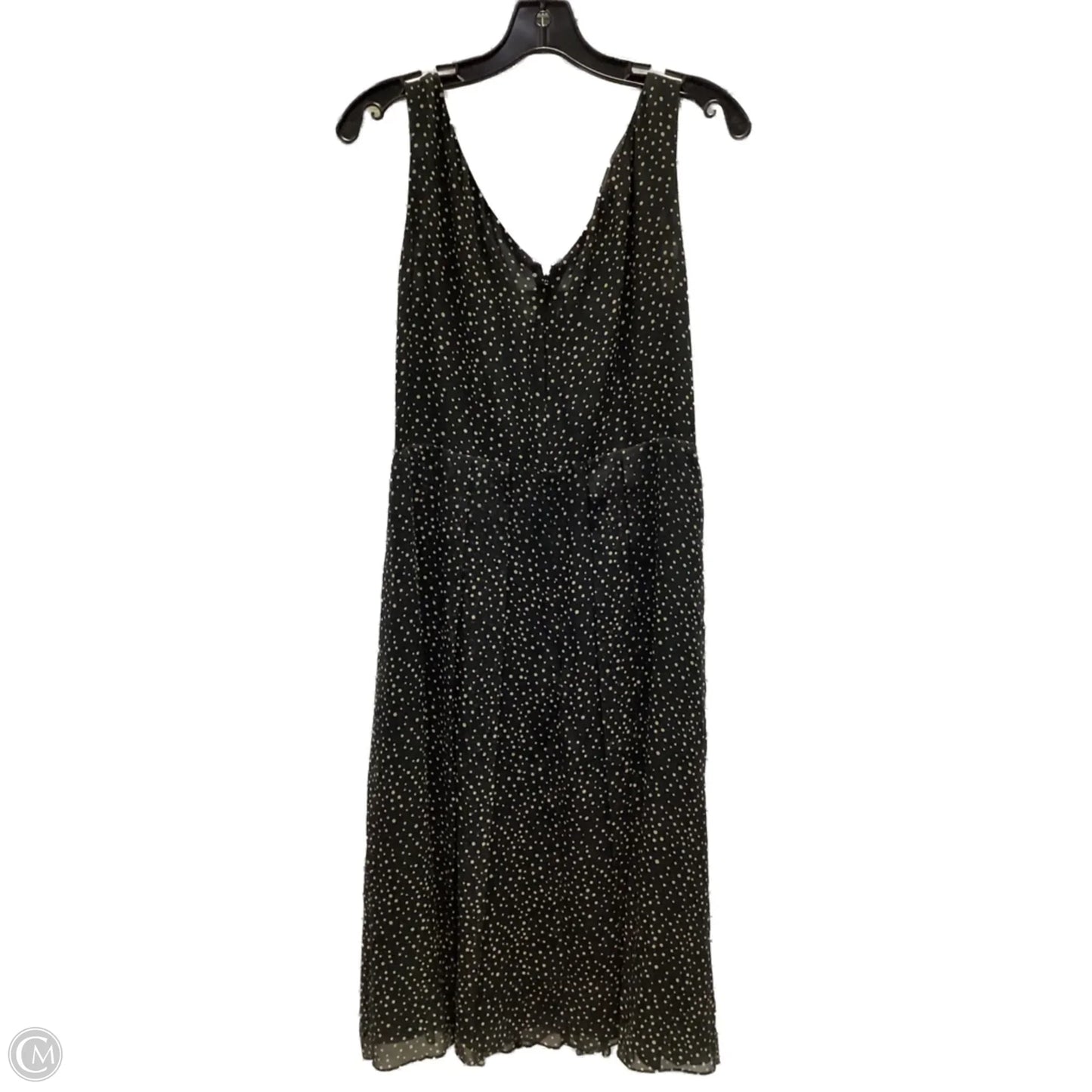 Dress Casual Midi By Talbots In Black & Cream, Size: 10