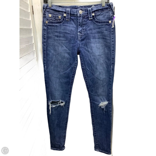 Jeans Straight By True Religion In Blue Denim, Size: 8