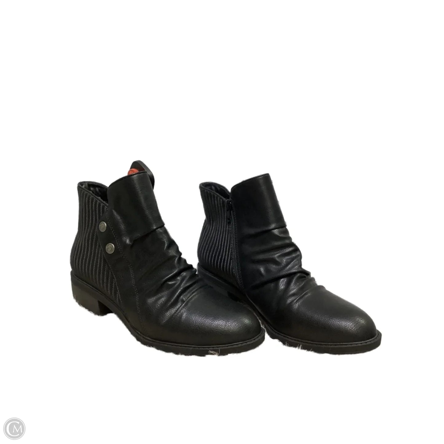 Boots Ankle Heels By Clothes Mentor In Black, Size: 9