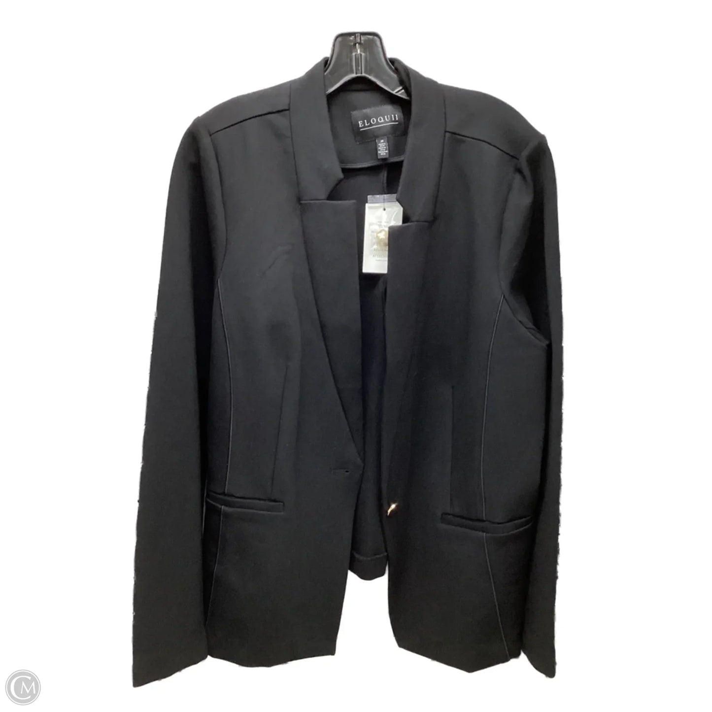 Blazer By Eloquii In Black, Size: 20