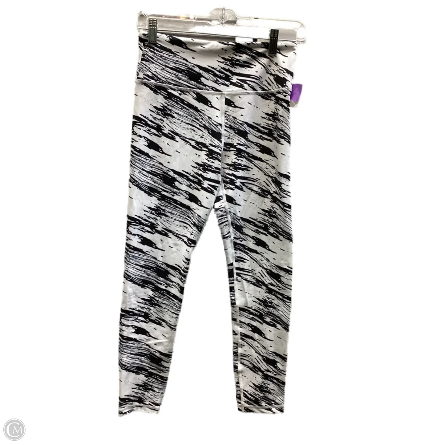 Athletic Leggings By Zyia In Black & White, Size: 6