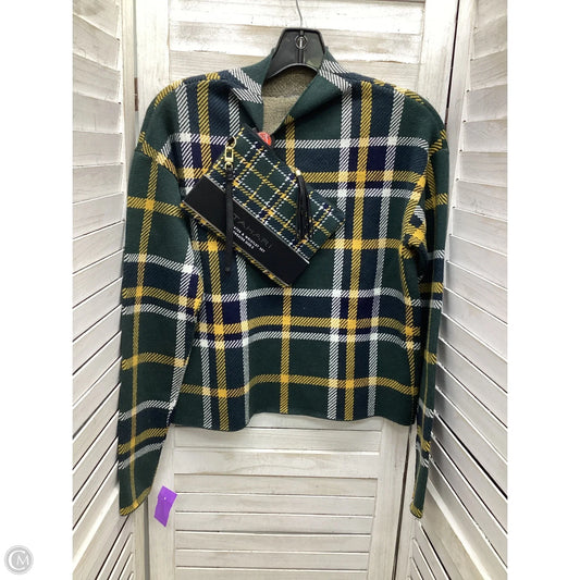 Sweater By Tahari By Arthur Levine In Plaid Pattern, Size: S